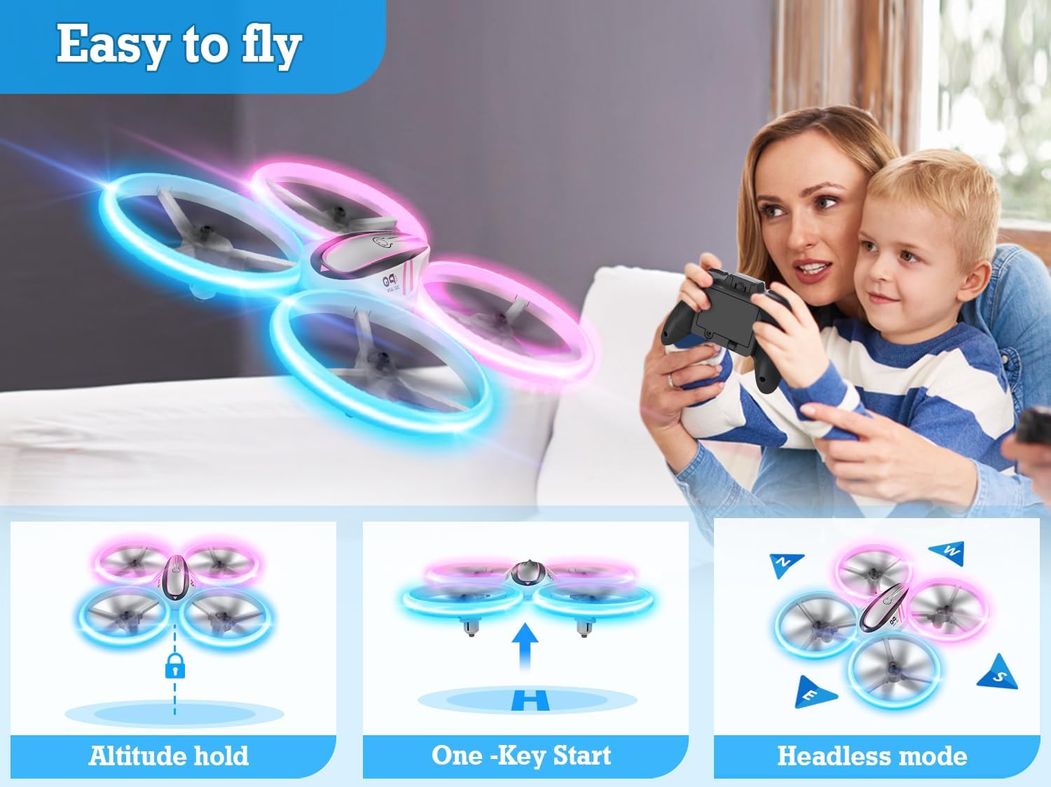HASAKEE Q9s Drone demonstrating Headless Mode for simplified control