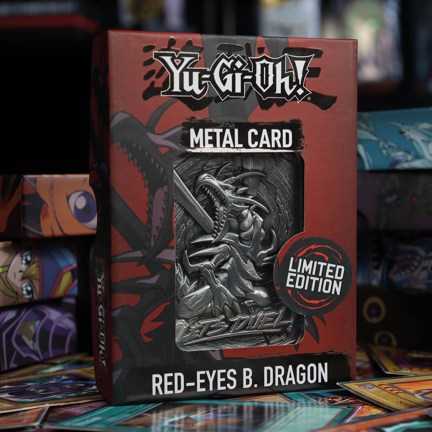 Yu-Gi-Oh! Red-Eyes B. Dragon Limited Edition Embossed Metal Card