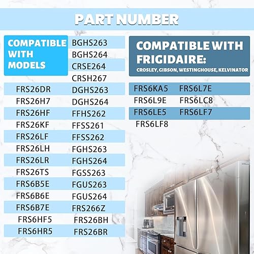 Miniatura 3 de HECASA 240356402 AP2549958 - Estante para puerta de refrigerador compatible con frigidaire frigidaire, reemplazo ligero y transparente, 1 unidad
