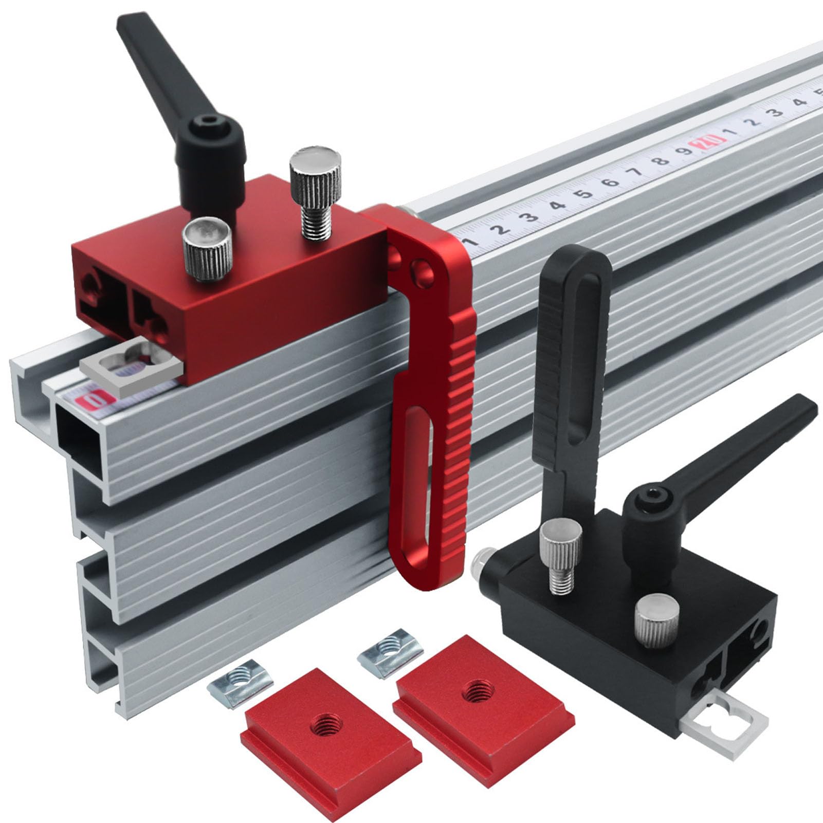 Fence Flip Stop Aluminum Alloy T Track Limit Stop Type 75 Accessory for Woodworking