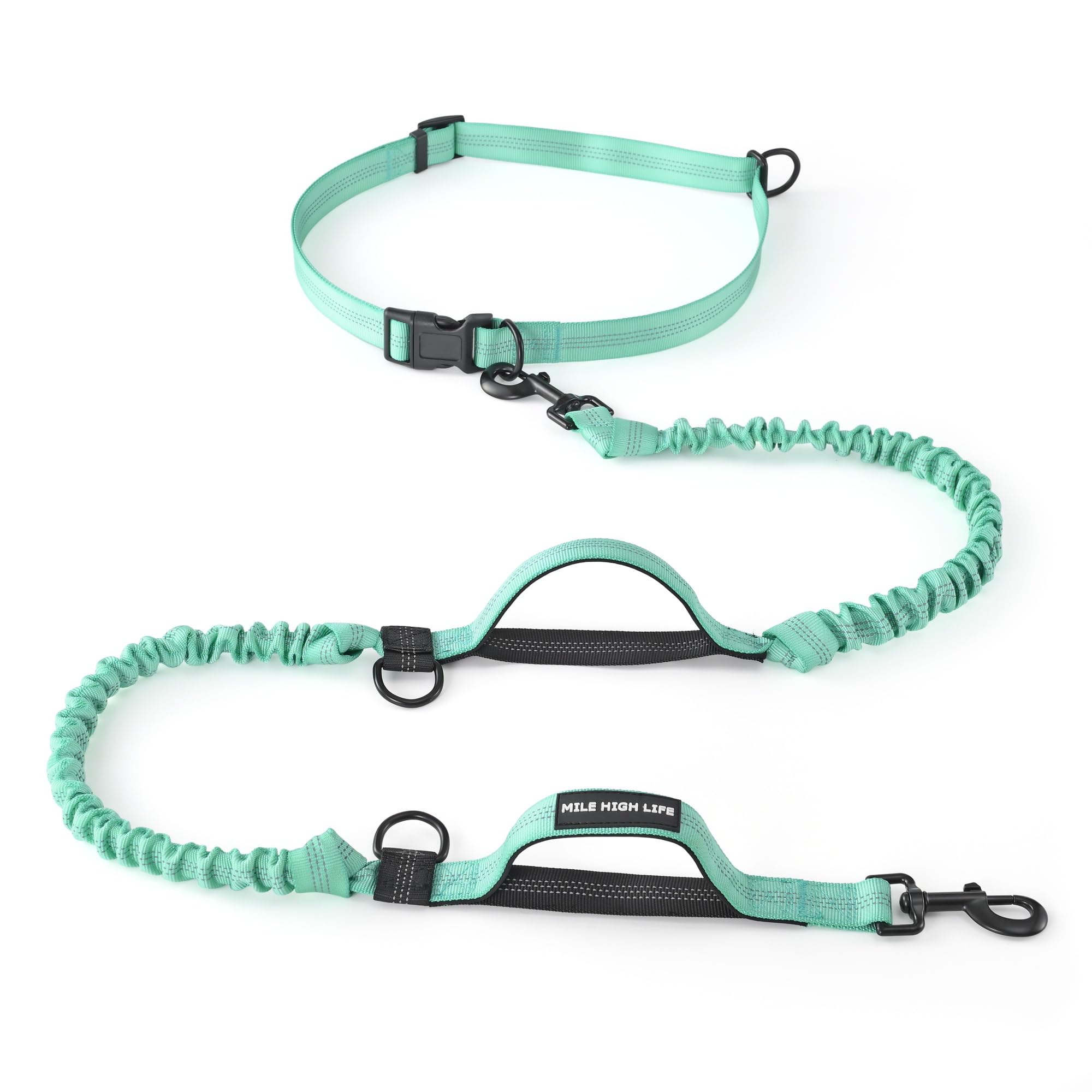 Mile High Life, Waist Running-Teal, 7 Feet