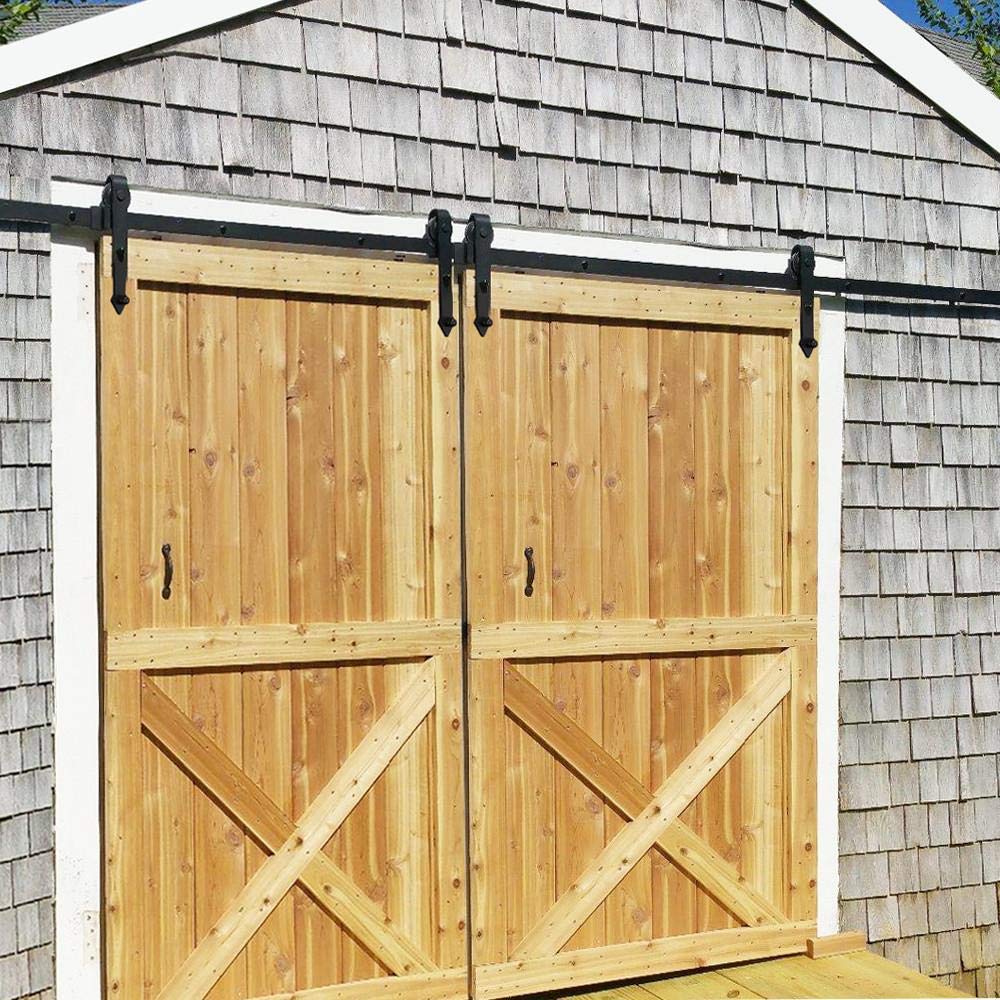 Yaheetech 12FT/366cm Retro Sliding Wood Barn Door Hardware Kit Closet