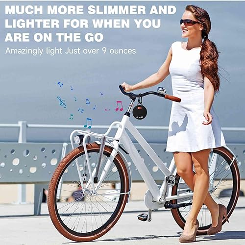 Miniatura 6 de UrbanX Altavoz Bluetooth 5.0 ultraportátil con clip, tiempo de reproducción de 12 horas, altavoz compacto con sonido grande, graves intensos,