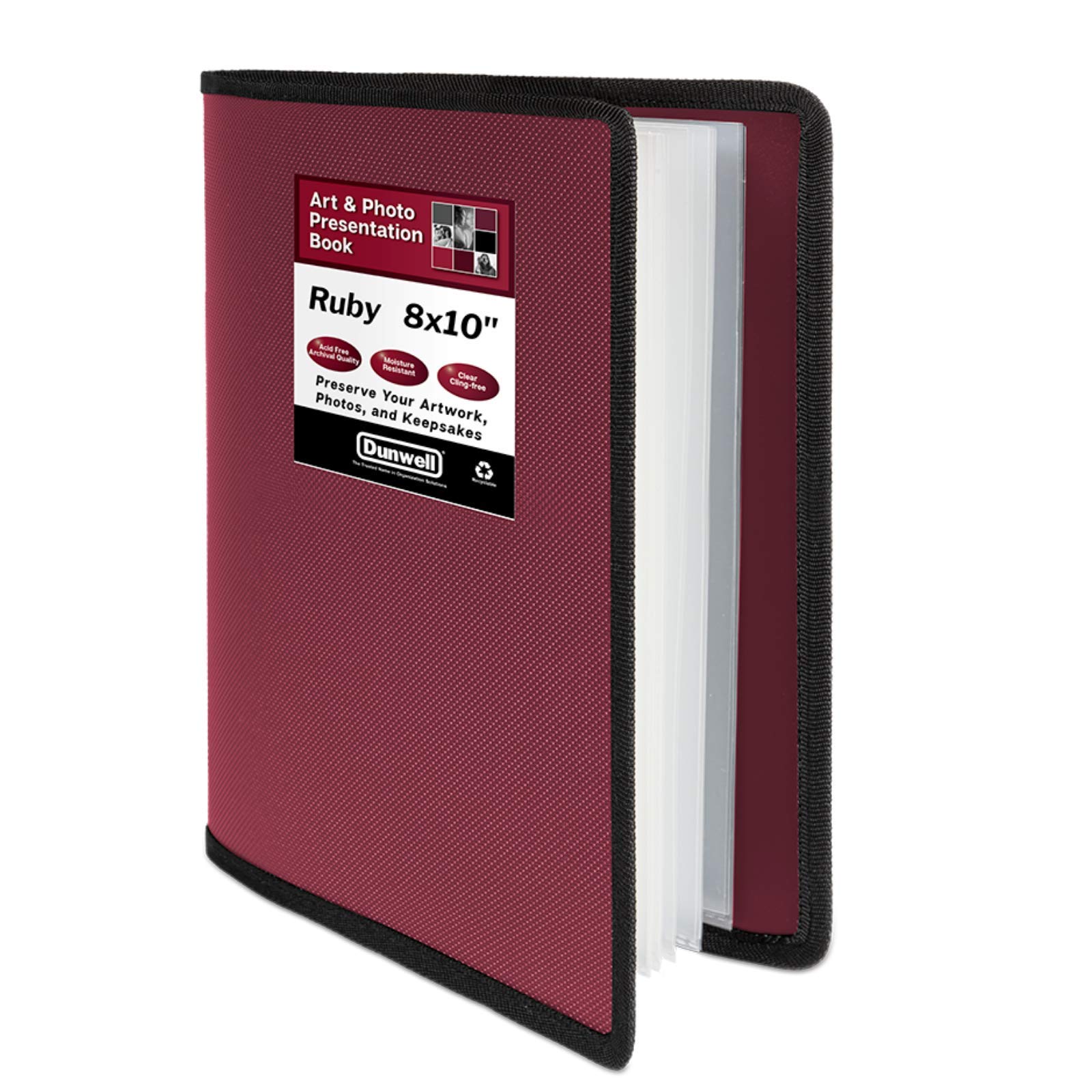 Buy Dunwell 8x10 Art Portfolio Folder (Ruby), Flexible Cover Folder