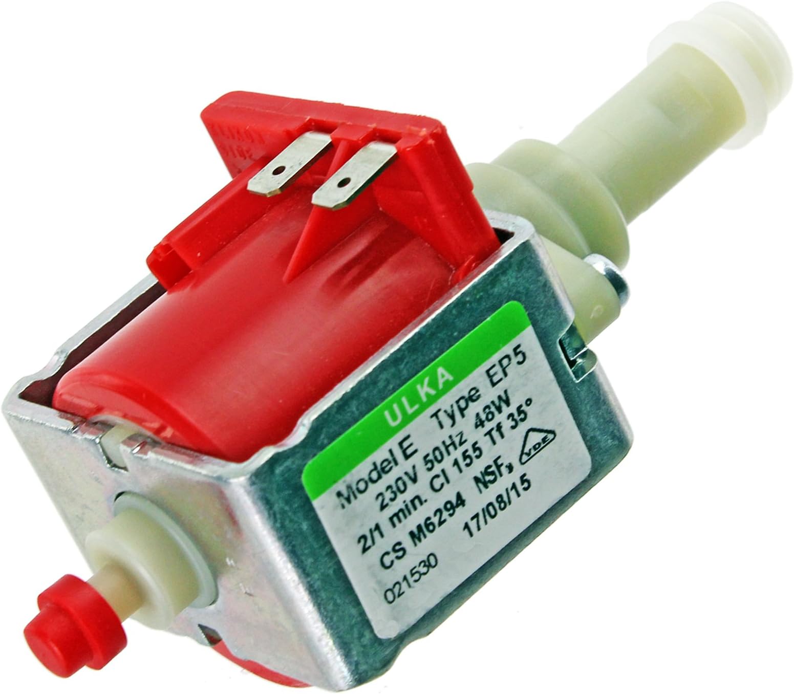 SPARES2GO 48W Vibration Water Pump compatible with Delonghi Magnifica Coffee Machines (Fits ULKA EP5)