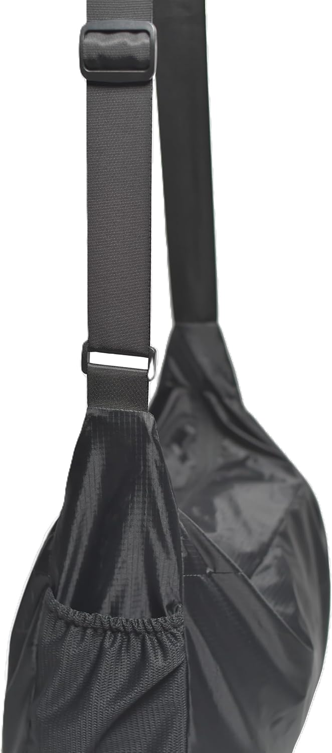 Ultra-Light Foldable Messenger/Crossbody Bag - Waterproof PU-Coated Polyester Ripstop Fabric - Versatile & Lightweight Shoulder Bag for Travel, Gym, Daily Use (Available in Two Sizes) - Image 4