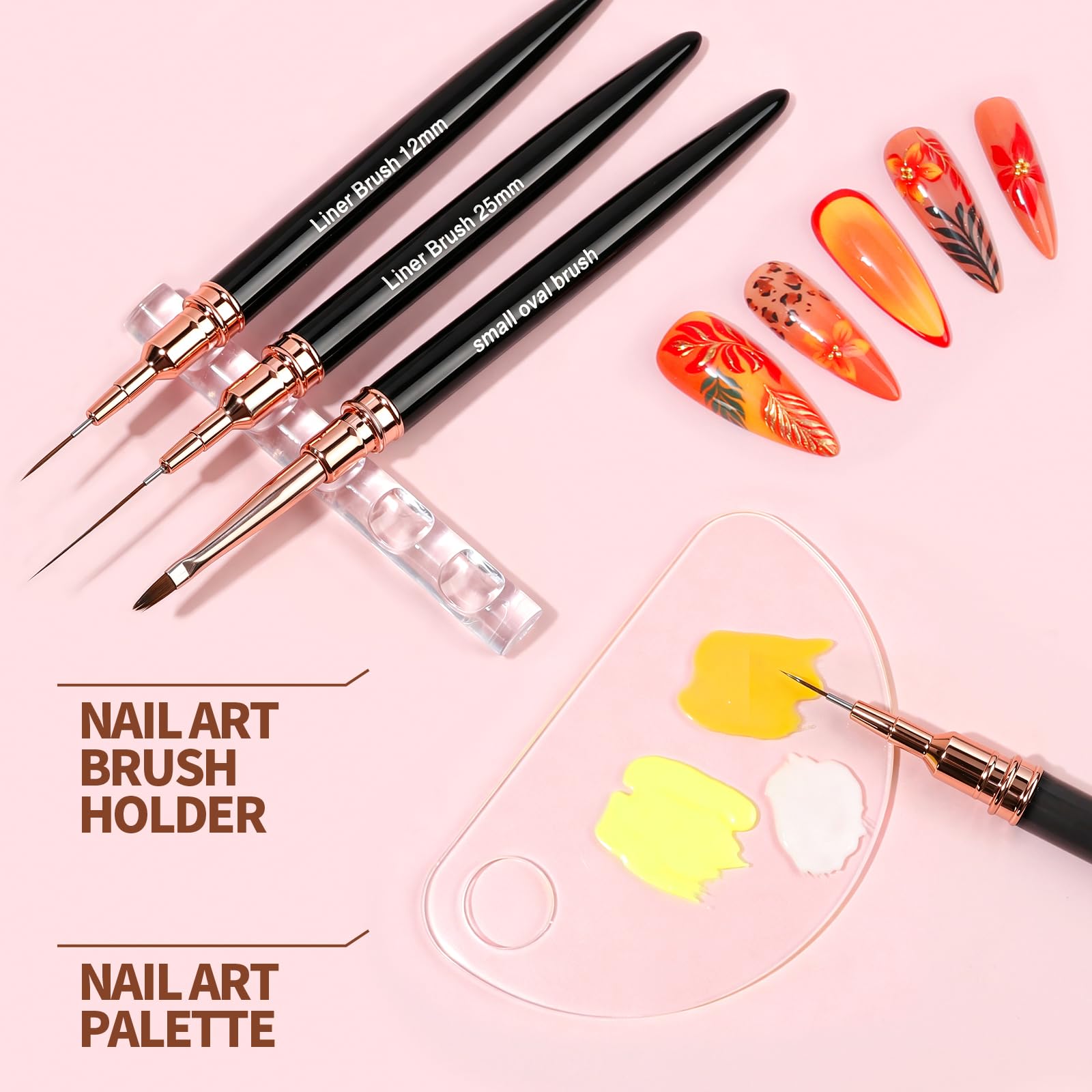 Teenitor Nail Art Kit - Complete Nail Striping Tools -6