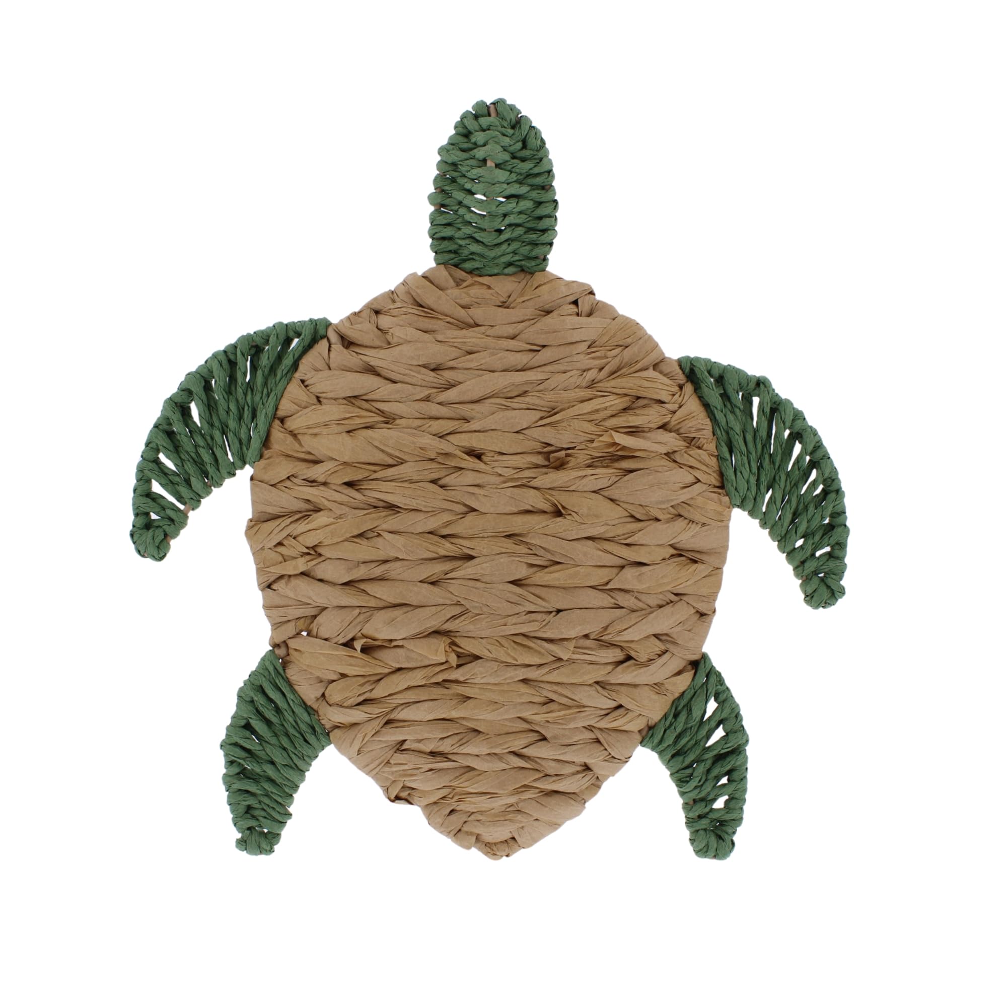 Tortue de mer en corde de papier tissée, l'esprit de l'océan pour votre maison