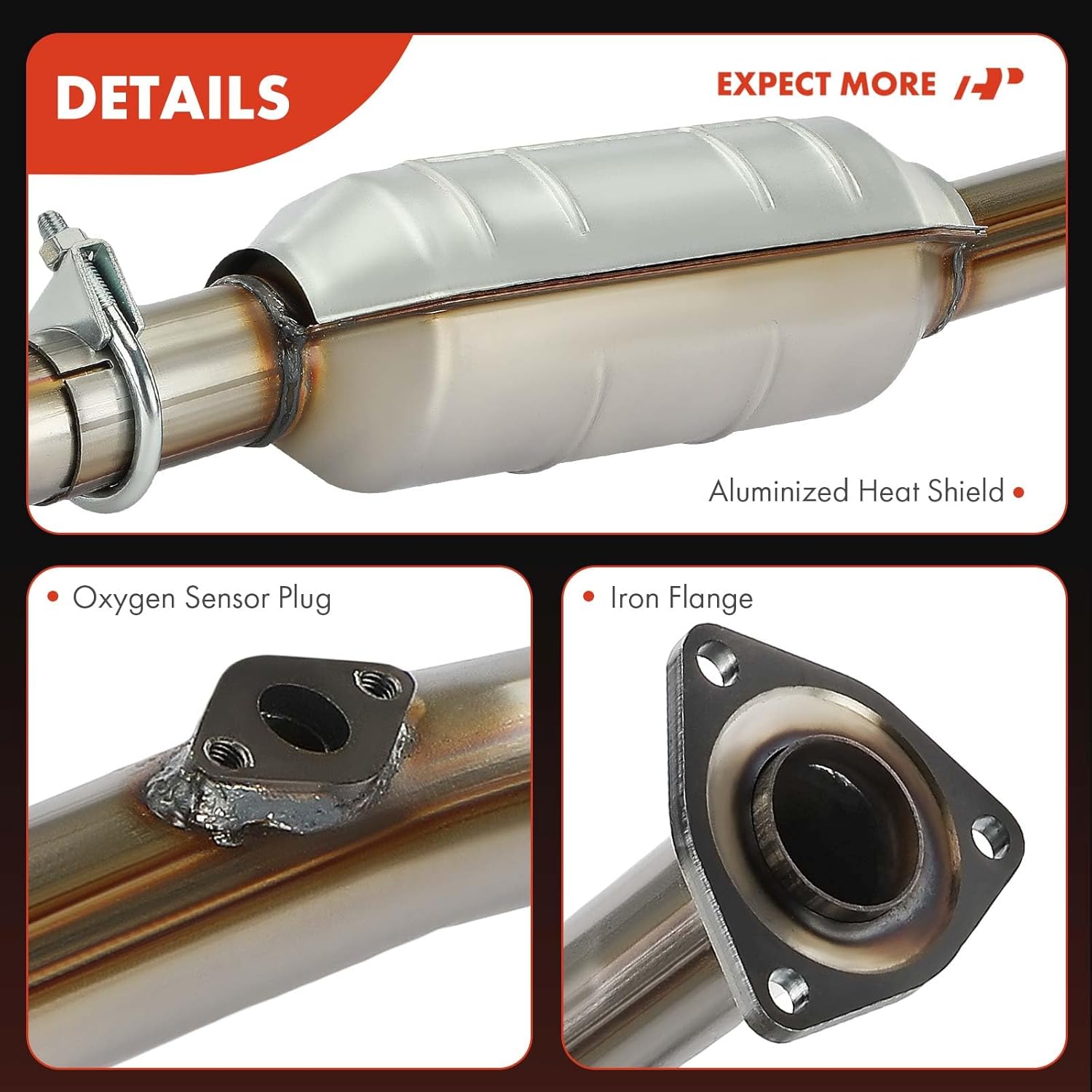 A-Premium Left and Right 2-PC Catalytic Converter Kit Direct-Fit Compatible with Toyota Sequoia 2001 2002 2003 2004 4.7L, EPA Compliant, Replace# 174500F030, 174100F020