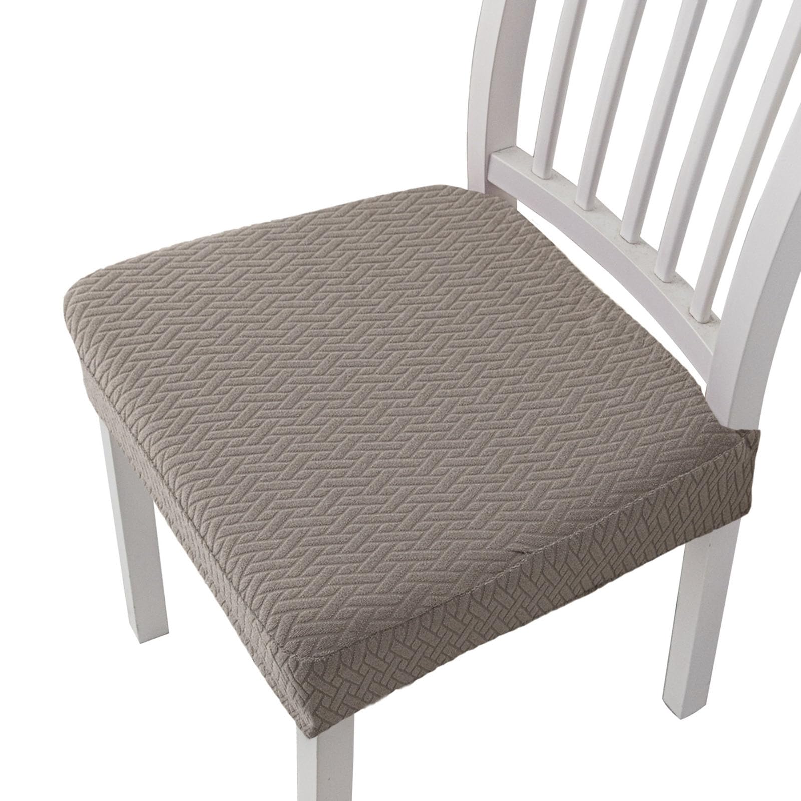 Elastic Chair Slipcover for Home Hotel, Spill Polyester Fabric Quick Install Elastic Dining Chair Cover