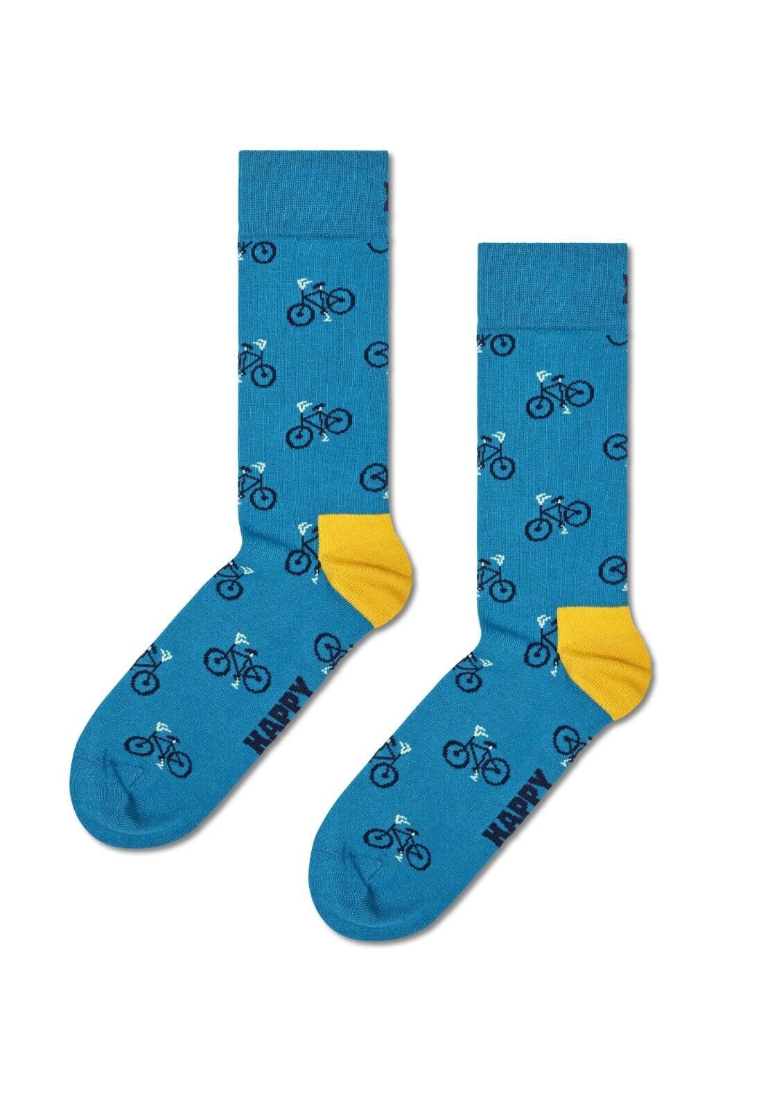 Happy Socks, Crew Socks, Novelty Socks for Men and Women, Bike Sock, Size 36-40