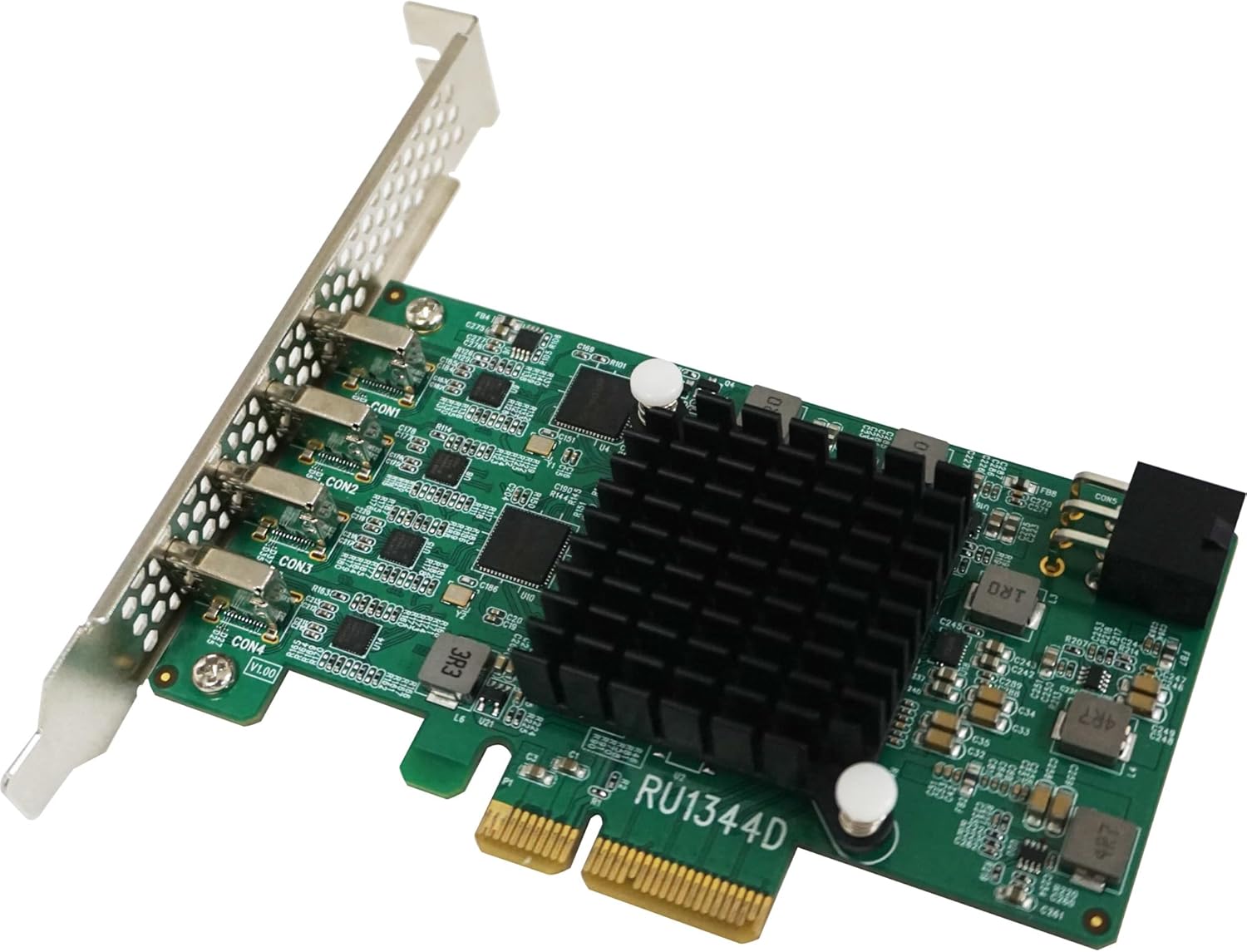 HighPoint Technologies RocketU 1344D PCIe 3.0 x4 4X 10Gb/s Port USB 3.2 Controller