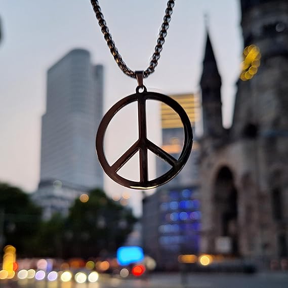 Gouden peace teken hanger | Mostert Juweliers Gouden peace teken hanger | Mostert Juweliers