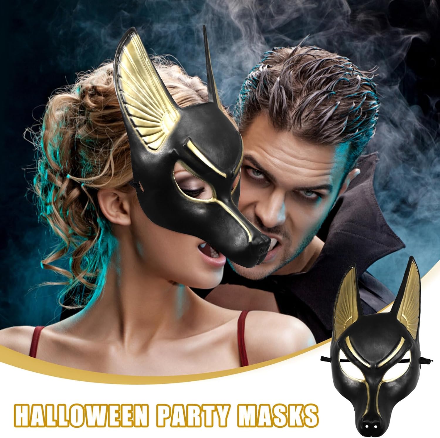 Anubis Mask Halloween Mask Masquerade for Halloween Masquerade Props Men Women Unisex Decorative s Photography Prop Festival Adult s Party Plastic