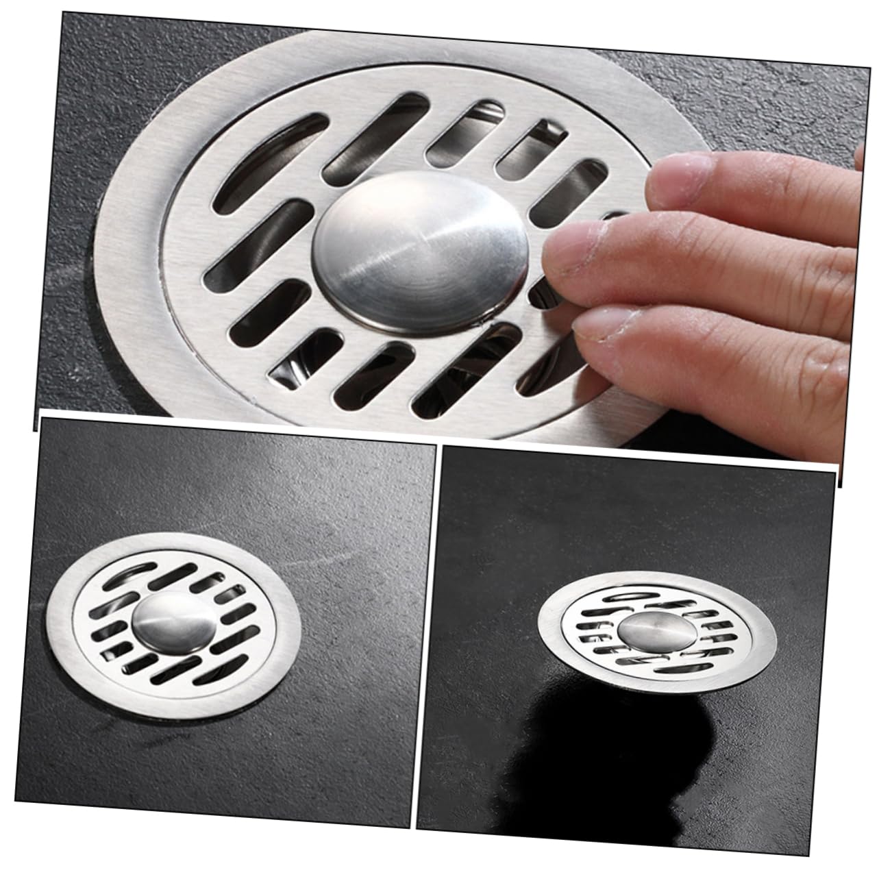 jojofuny 5pezzi Drainer Inossidabile Per Doccia Rifiuti Design Anti-otturamento Per Facile e Installare