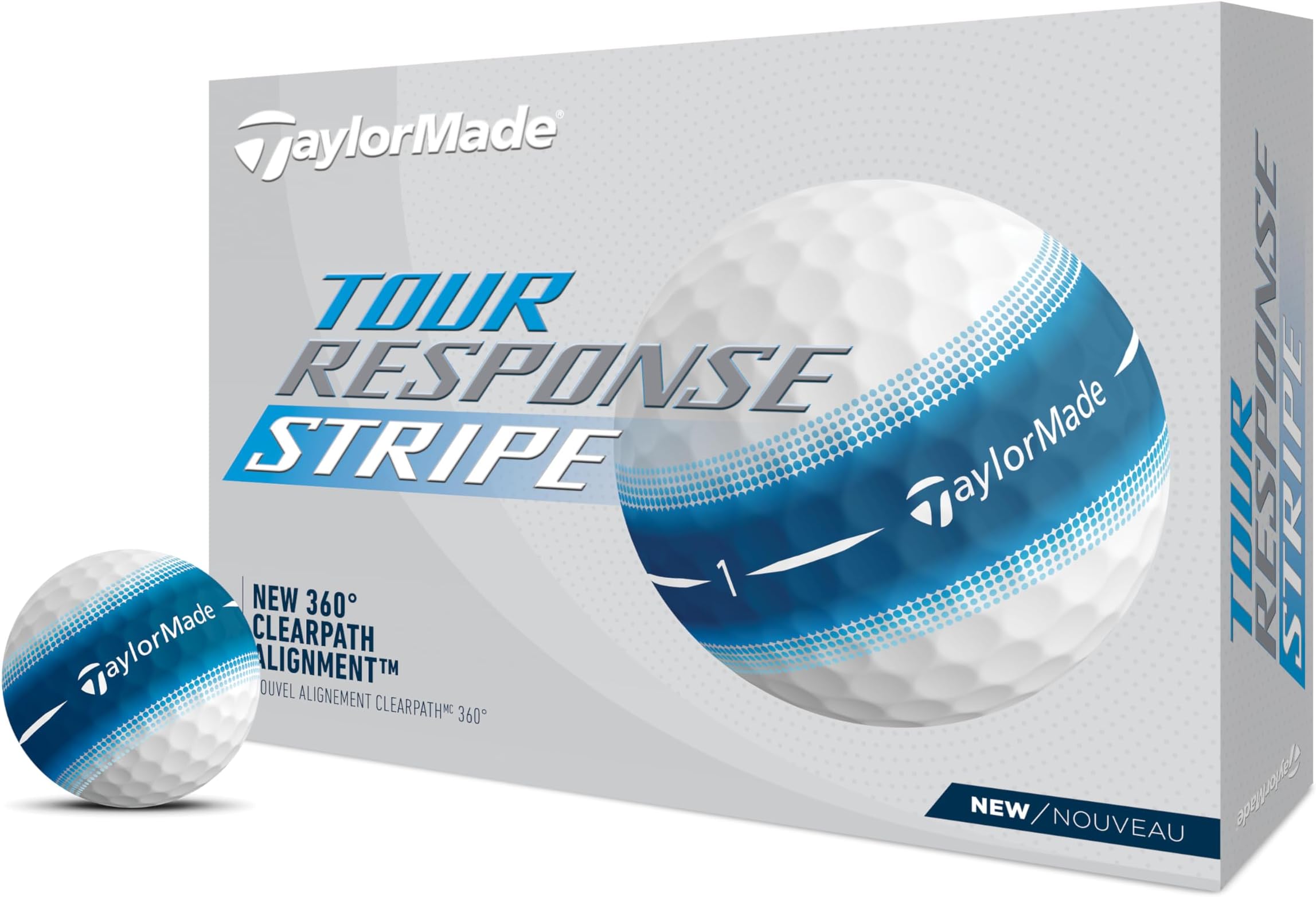 Golf Tour Response Stripe Ball Blue Dozen