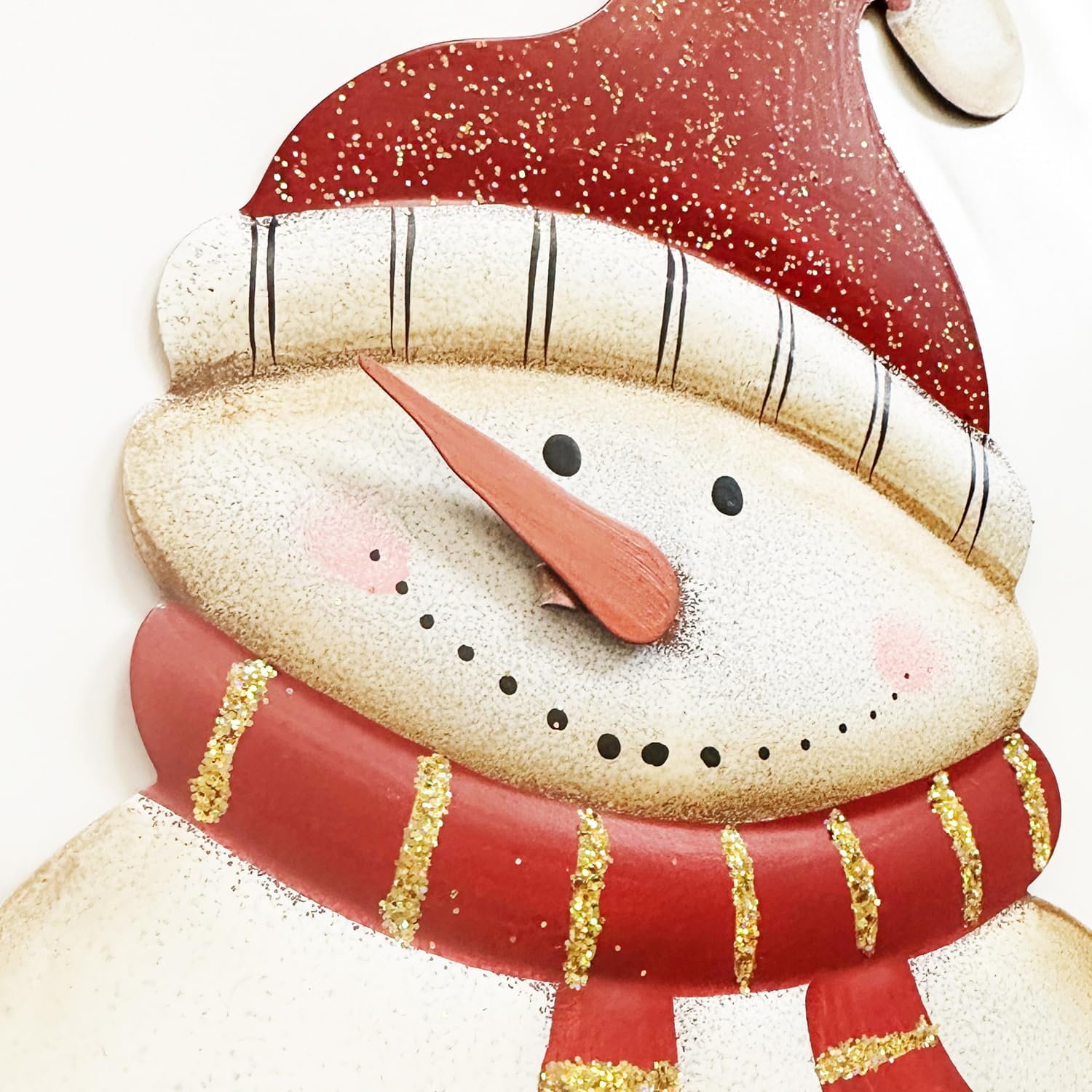 SAGUZOU 25-Inch Christmas Snowman Welcome Stakes – Festive Red & White Outdoor Decoration for Winter Holiday Xmas Cheer – Perfect for Front Yard, Garden, or Porch Decor