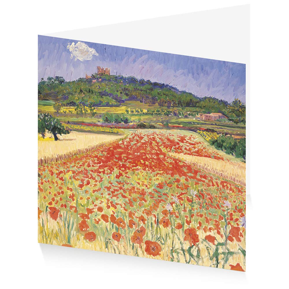 Royal Academy Frederick Gore Poppy Fields Art Greeting Card (15 x 15 cm)