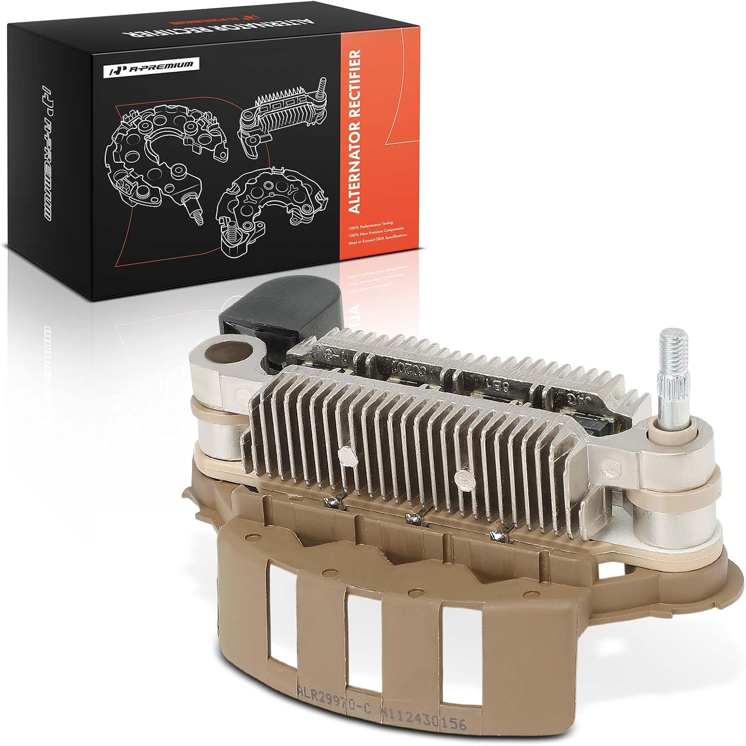 A-Premium Alternator Rectifier Compatible with Nissan Sentra 1991-1994 2.0L, Axxess 1991-1992 2.4L, Stanza 1990-1992 2.4L & Infiniti G20 1991-1993 2.0L, 12V Rectifier 8-35A Diodes