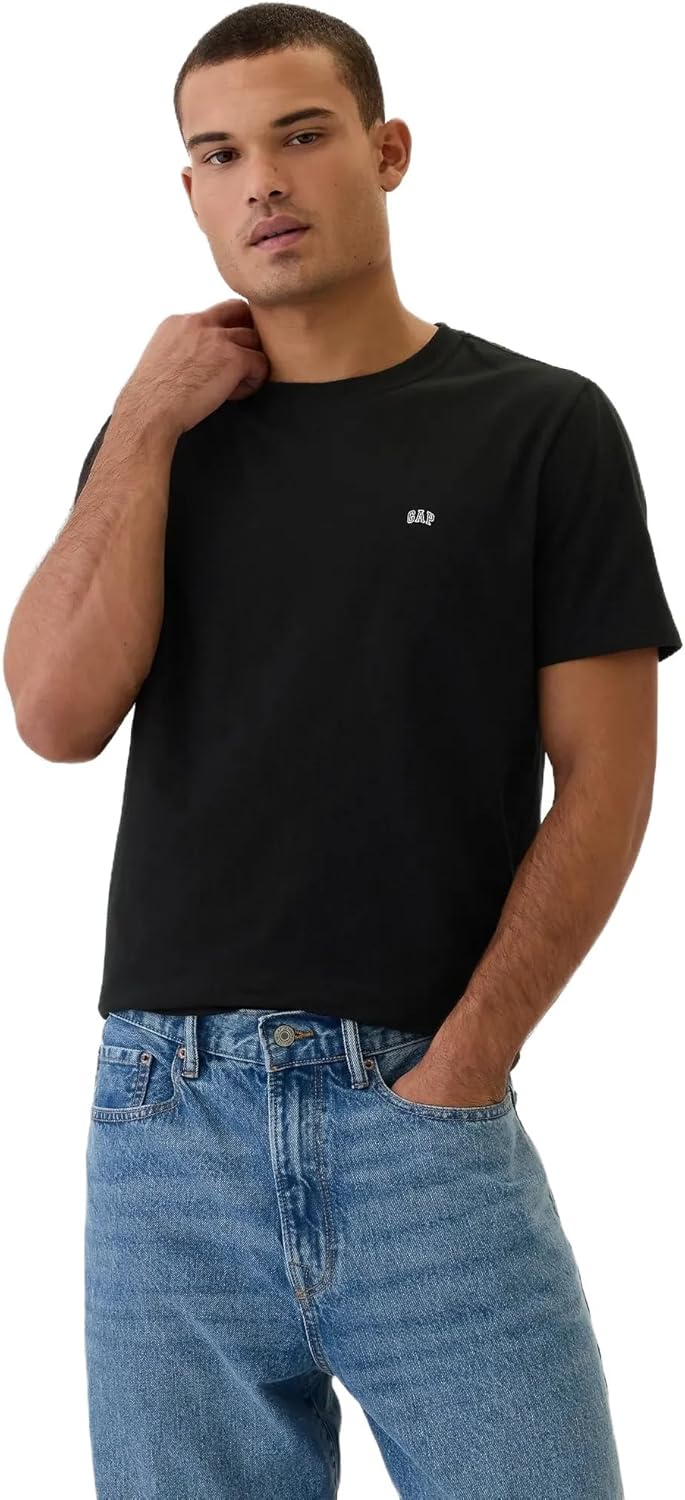 Gap Mens Everyday Soft Micro Logo Crewneck T-Shirt