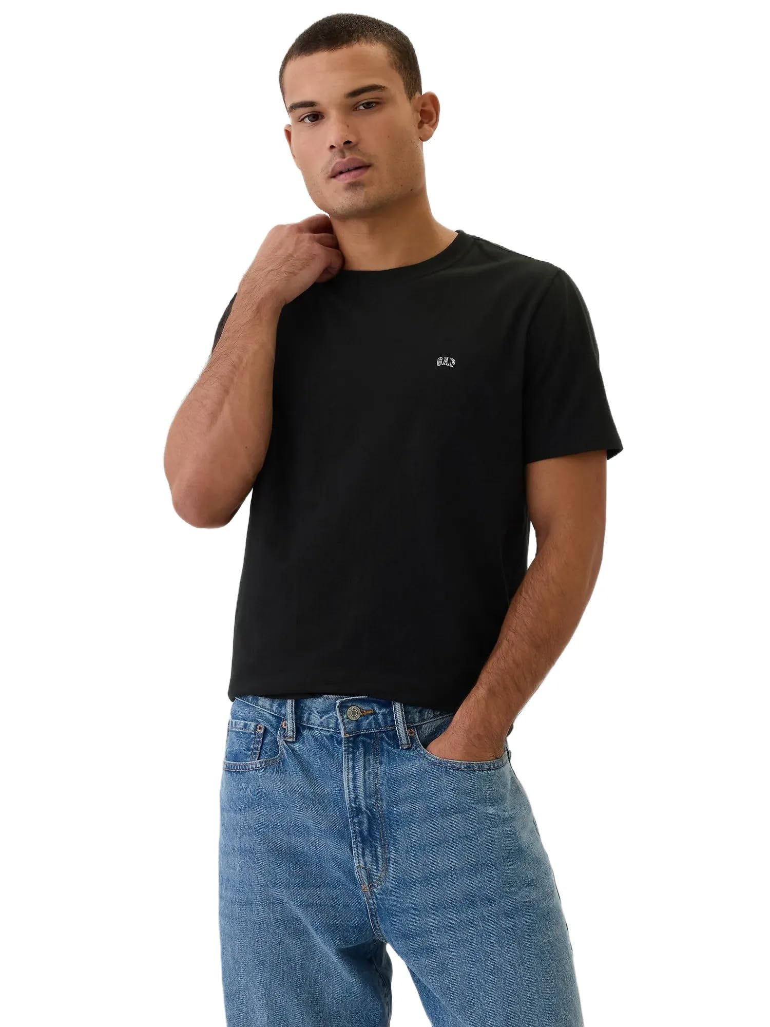Gap Men's Everyday Soft Micro Logo Crewneck T-Shirt