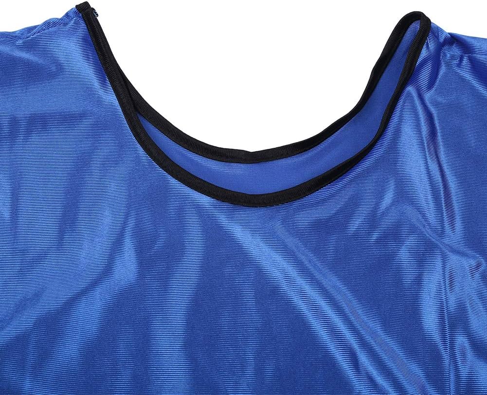 12pcs Adult Sports Vests Skin Friendly Material for Soccer and Multi Sports Training Size Pinnies Vests Includes 12 Vests Per Set Nylon Fabric for Breathability