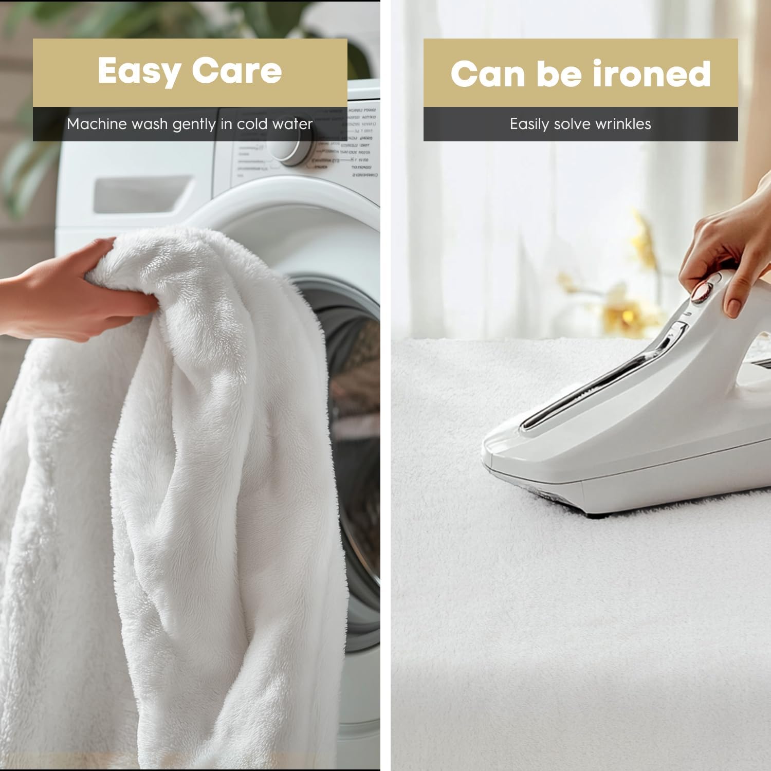 Horaldaily Spring Summer Flannel Blanket Throw, Blue Hand-Drawn Flowers Soft Fuzzy Plush Cozy Fleece Blankets for Couch Sofa Bed Lounging, Ideal Gifts for Kids Adults Self, 50x60 - Image 4