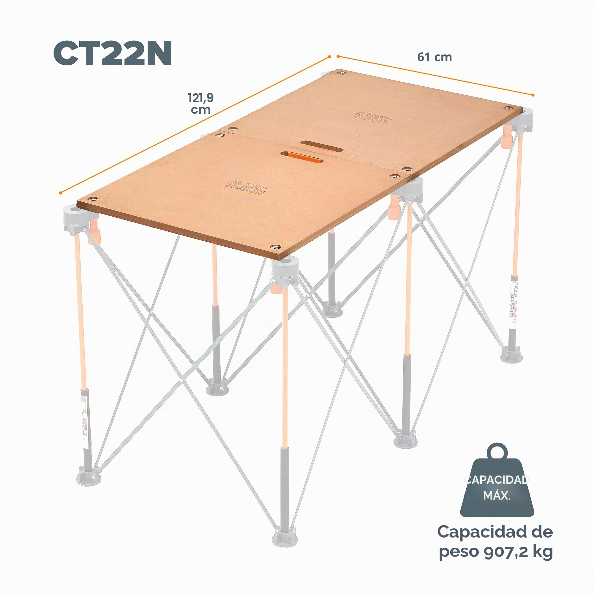 BORA Tablero de Mesa de ciempiés, CT22N