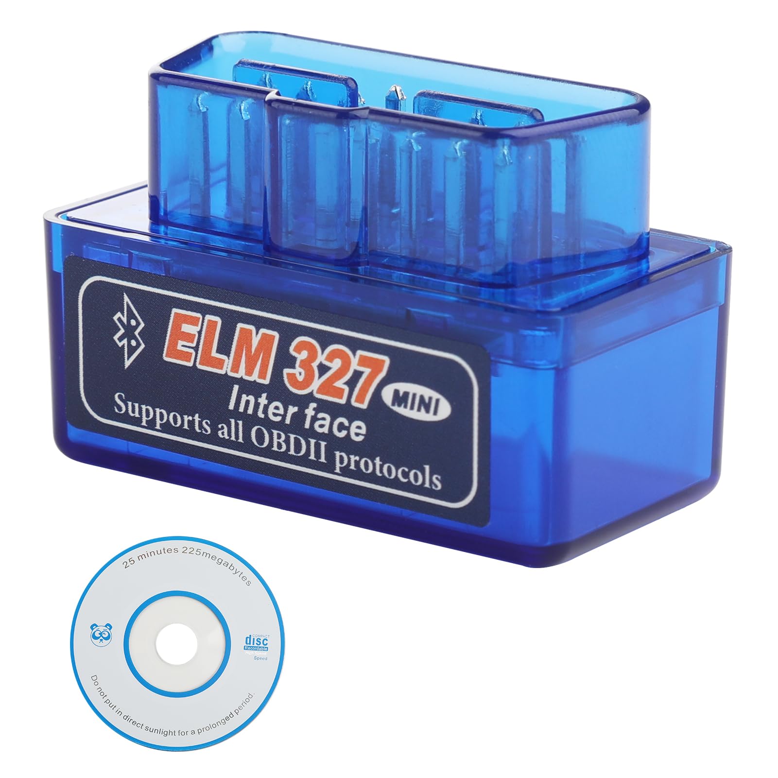 Mini Bluetooth OBD2 Code Reader, OBD2 Scanner Car Engine Scanner for Android & Windows, ELM327 OBD II Diagnostic Scan Tool, Check Engine Code Reader with Fault Code Reader, V2.1