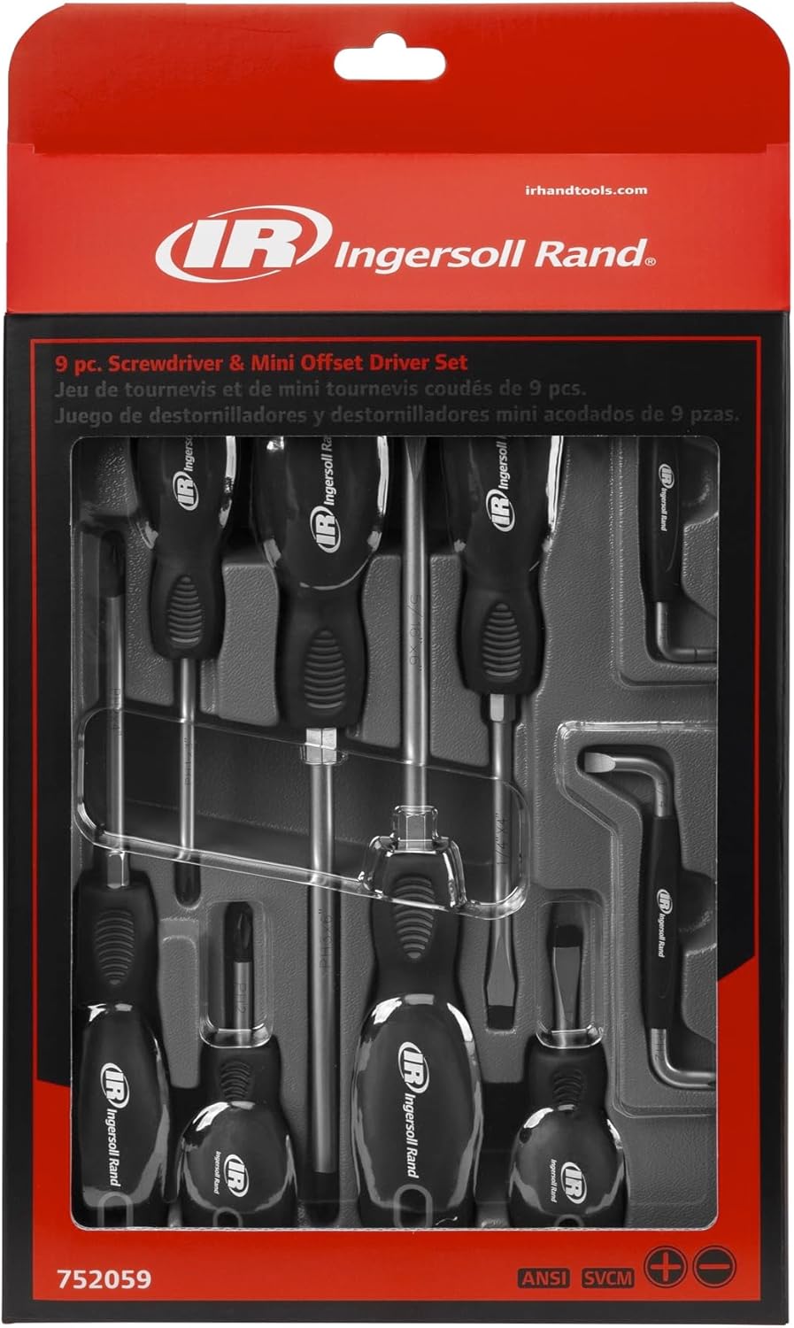Ingersoll Rand 9 Pc. Screwdriver Set- 752059