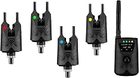 New Direction Tackle S9pro 4+1 Vezeték Nélküli Kapásjelző Szett | Okostelefonos Vezérlés | Kijelzős Vevőegység | USB Tölthető | Éjszakai Fén 1