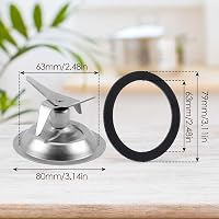 Sharplace Turmixgép Kés Csere Alkatrész 4 Pengés Rozsdamentes Acél Tömítéssel MX2050 Mixer Blender Tartozék Ezüst 2