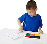 Vista 3 de Almohadilla con tinta de 6 colores para sellos, Melissa & Doug, Arcoíris estampado de 6