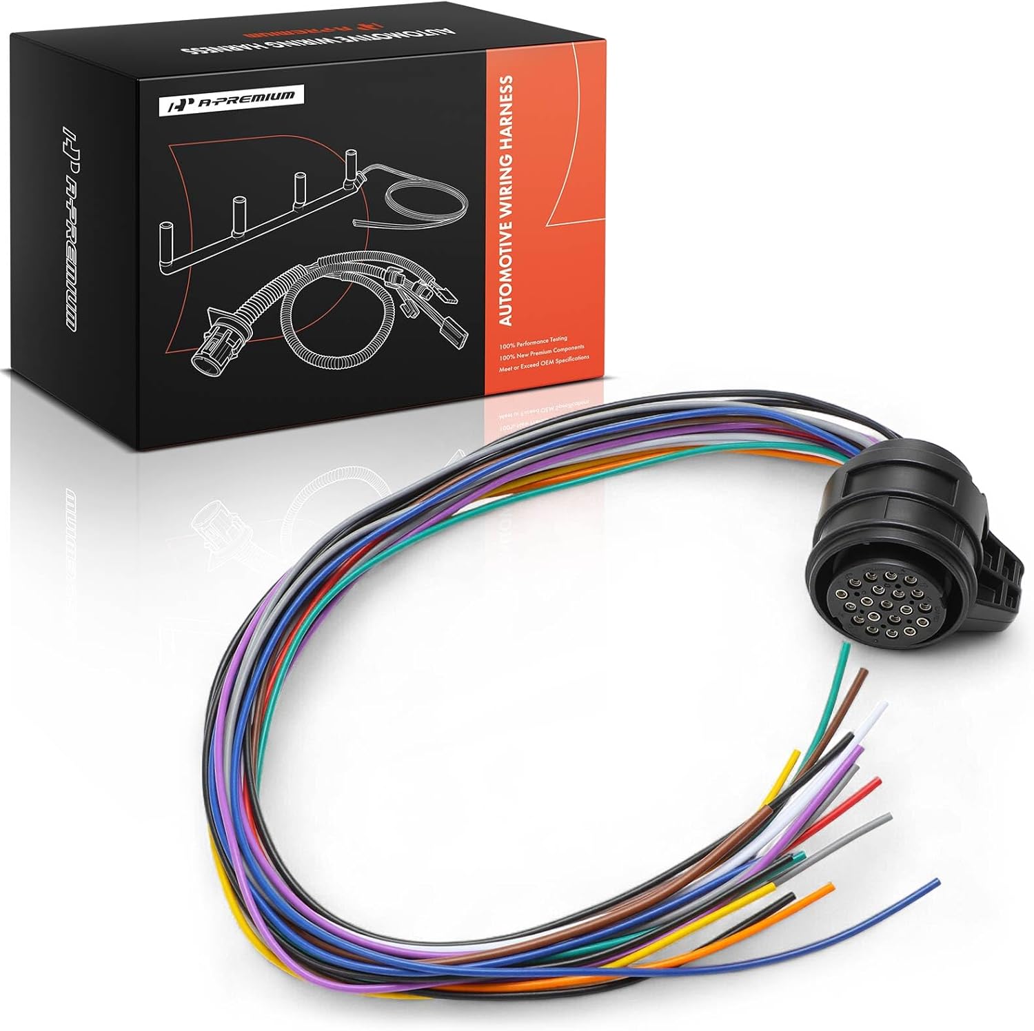 A-Premium Transmission Wiring Harness Compatible with Volkswagen, Audi, Seat & Skoda Models - Passat, Beetle, Bora, Caddy, Caddy, Eos, Golf, Passat CC, Polo, Tiguan, A3, A4, S4, A6, S6, A8, S8, TT