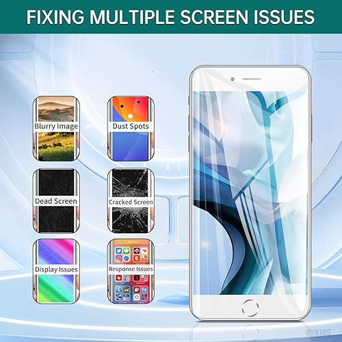 Miniatura 4 de Para iPhone 7 Reemplazo de pantalla blanca con botón de inicio 4.7 "Pantalla LCD táctil 3D digitalizador Asamblea completa con cámara frontal
