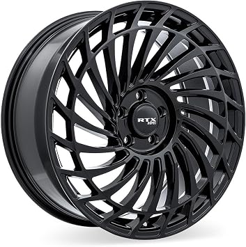 RTX RS06 Custom Wheel - 20x8.5, +40 Offset, 5x114.3 Bolt Pattern, 67.1mm Hub - Gloss Black Rim