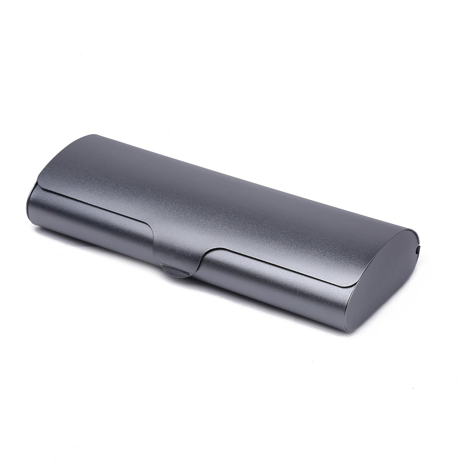 Hard Eyeglass Cases Aluminum Metal Matte Spectacle Case(Grey)