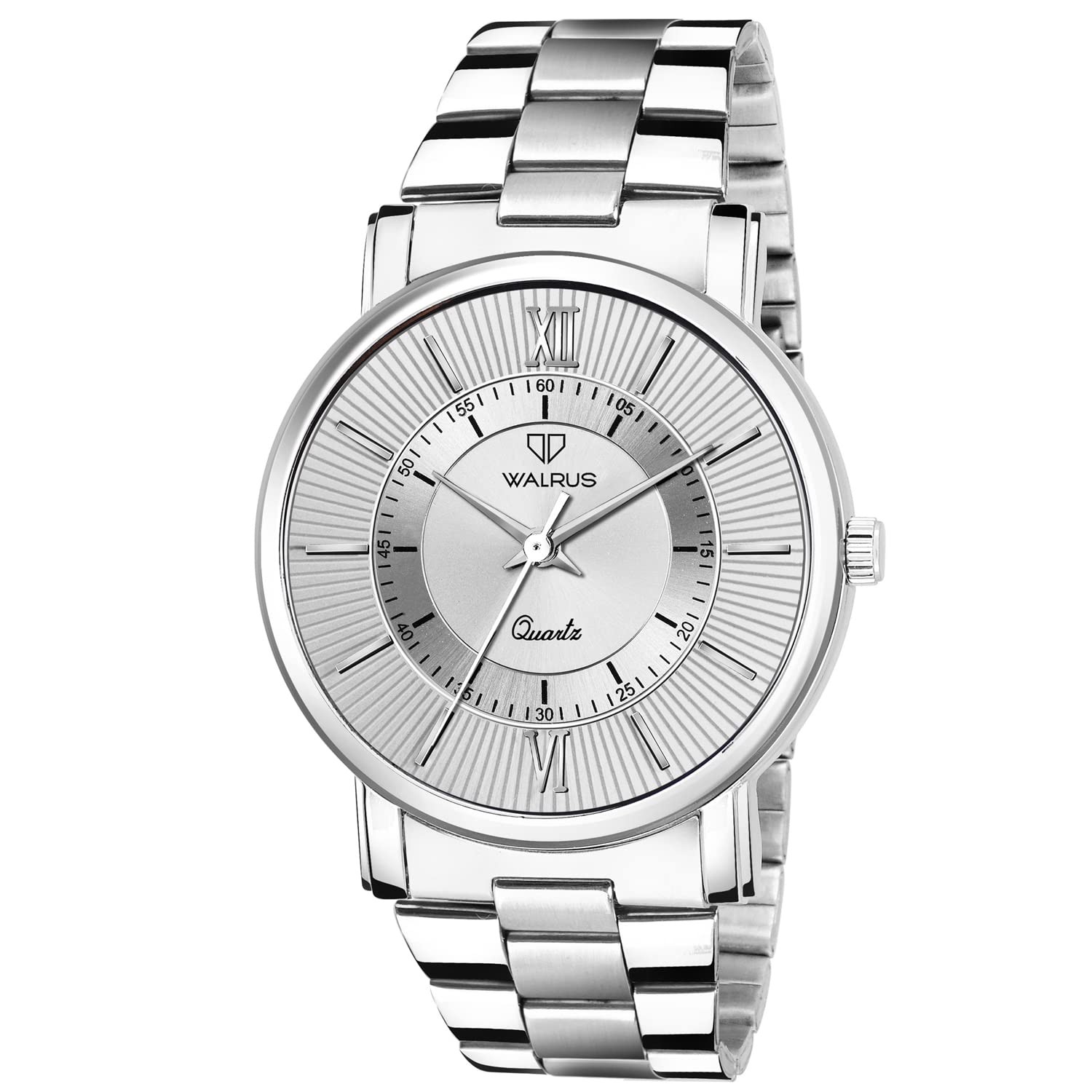 Walrus Silver Dial Analog Stainless Steel Chain Wrist Watch for Men (B0C4L5ZK14) Amazon Price History, Amazon Price Tracker
