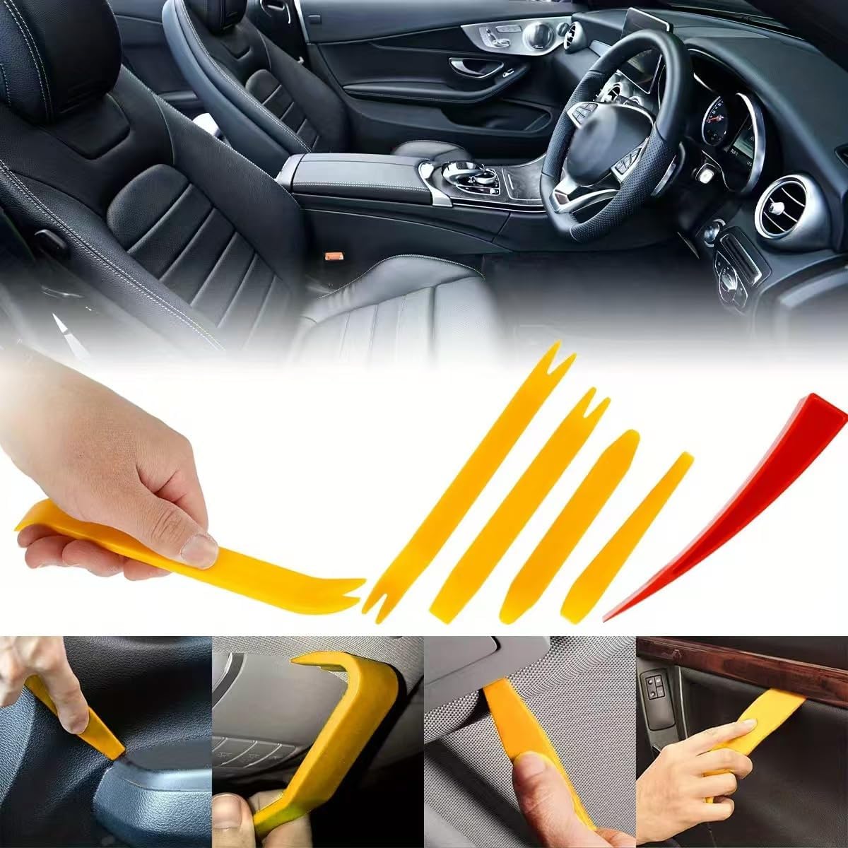 Professional Car Trim Removal Tool Kit with, 24-Piece Auto Interior Panel Removal Set with Storage Bag