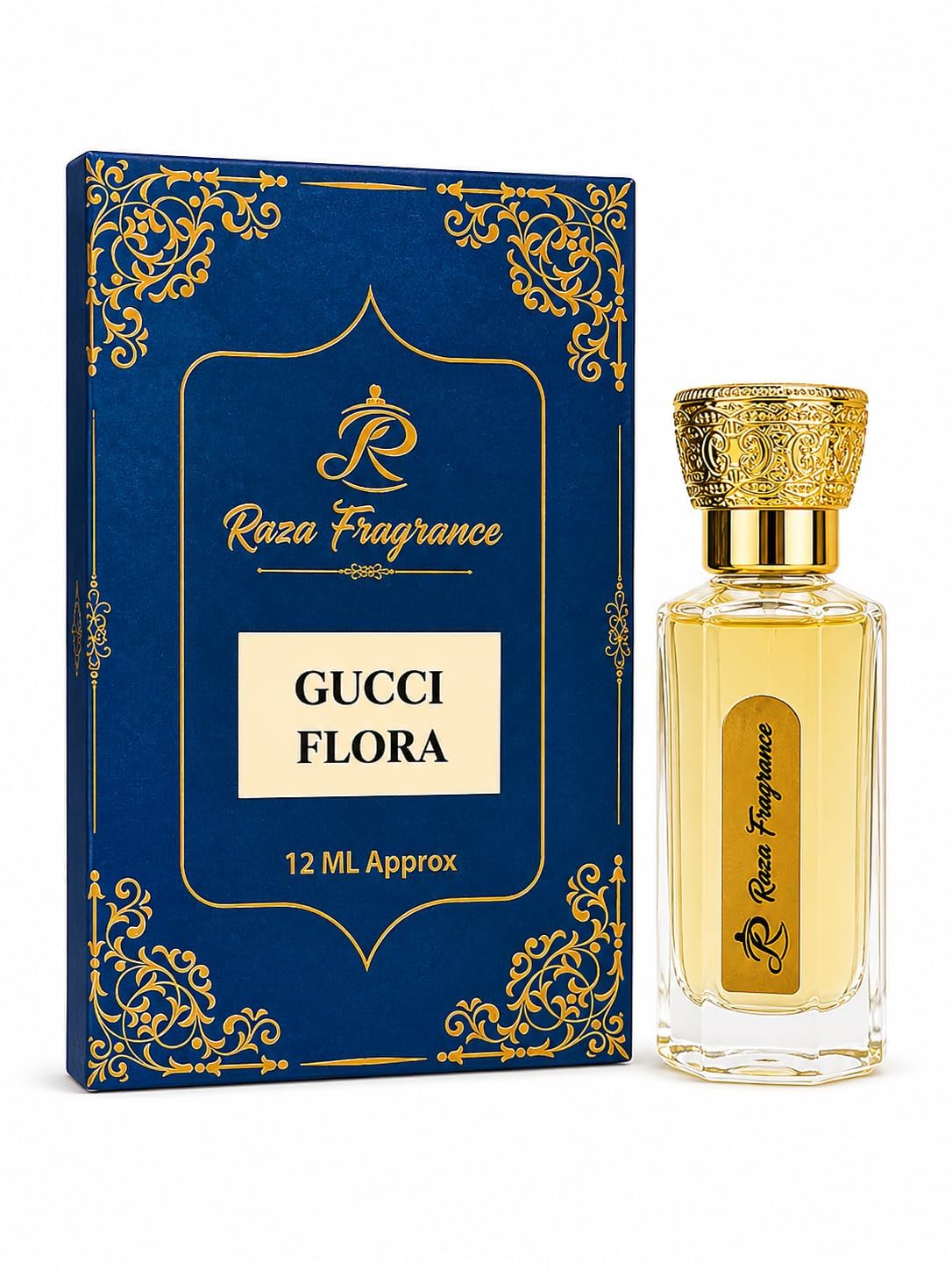 GUCCIFLORA Floral Premium Long Lasting Attar Perfume Oil for Women & Men | Alcohol Free Roll-On Ittar | Luxury Floral Aroma | Pocket Size Perfume Bottle | 12 ML-image-0