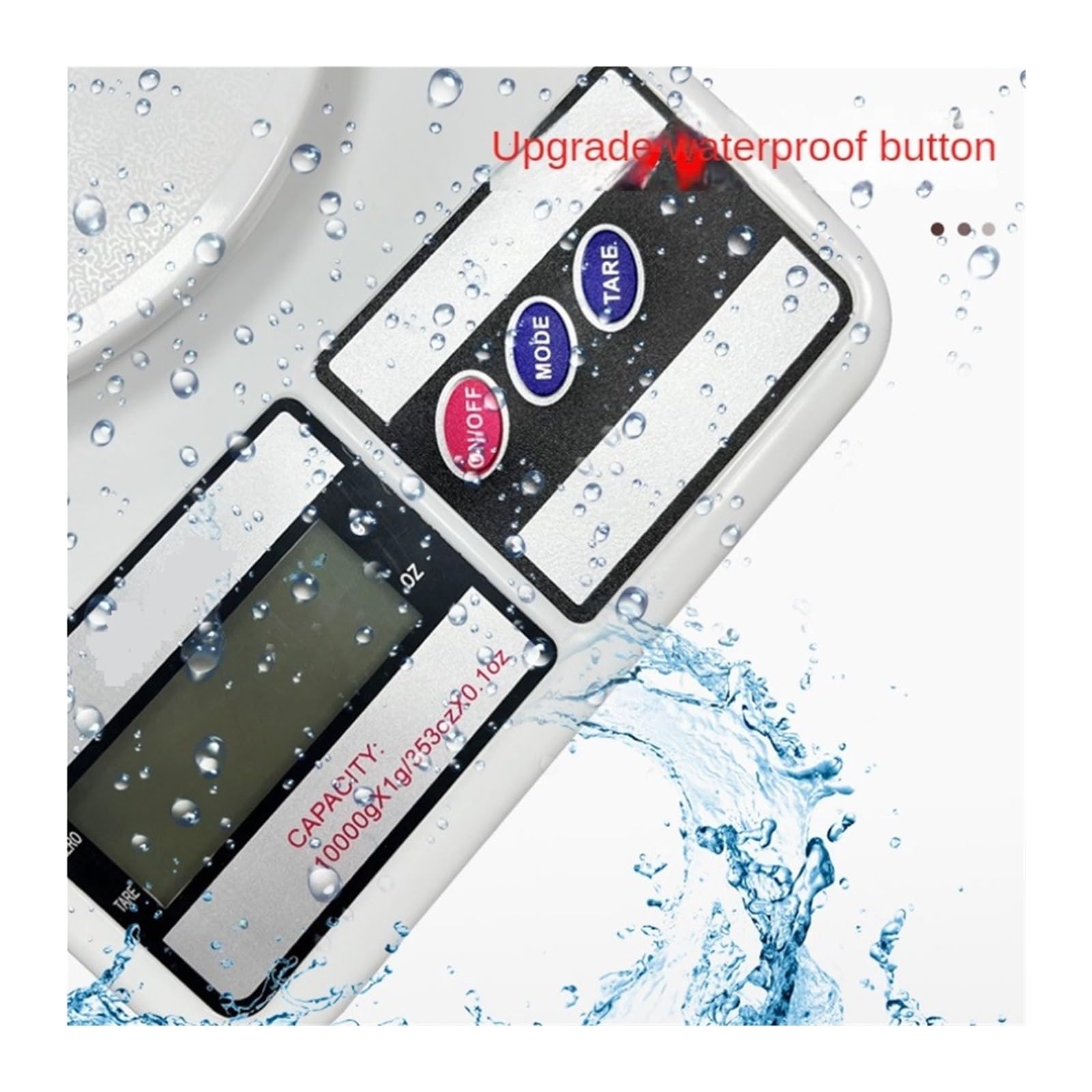 10KG X 1G Smart LCD Cyfrowa Waga Kuchenna Wysokiej Precyzji Elektroniczna Waga Żywności(