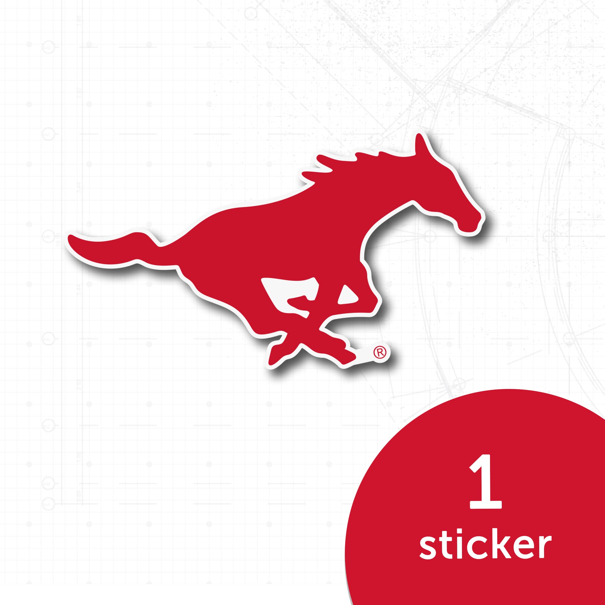 Methodist Sticker SMU Sticker Southern Methodist University (SMU) NCAA Vinyl Decal ...