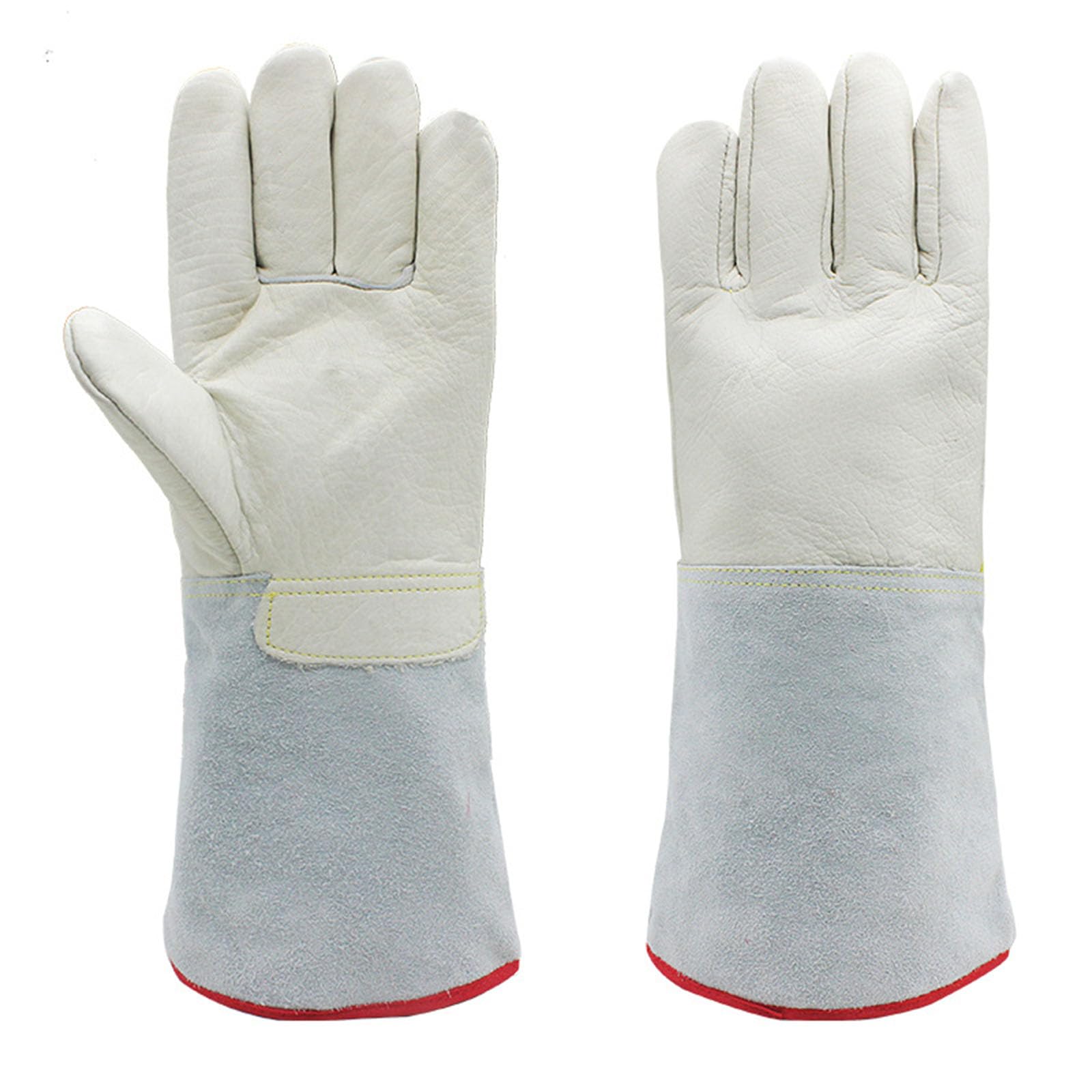 Guantes criogénicos de cuero con agarre antideslizante, guantes resistentes a líquidos para defensa contra el frío extremo hasta 260 °C, guantes de cuero que no congelan.