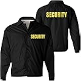 Army Universe Security Jacket Double Sided Lightweight Coaches Guard Bouncer Windbreaker Coat