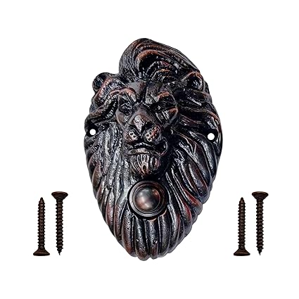 Akatva Door Bell Button Bell Push Button Doorbell Chime Wired - Doorbell Button Wired Door Bell Ringer Button Doorbell Button Replacement Wired Doorbell Button - Oil Rubbed Bronze Finish