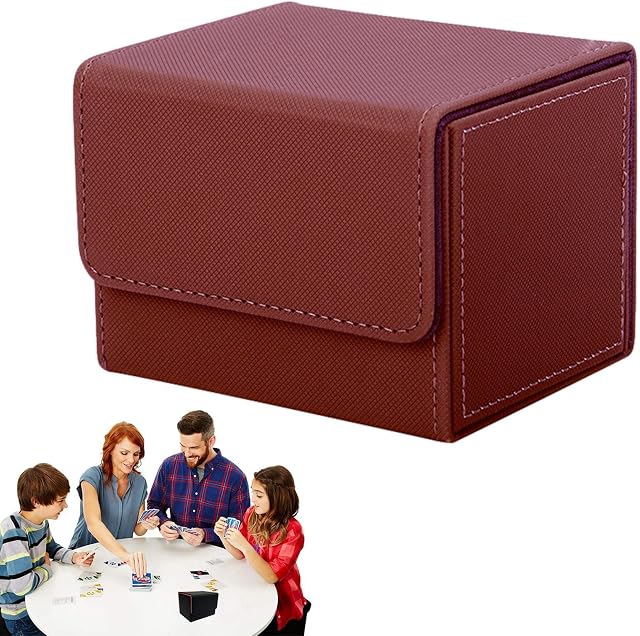 osmanthus Trading Card Deck Box | Portable Card Storage Box For Baby,PU Card Deck Box, Card Deck Box, Card Holder Cases, Trading Commander Deck Box, Large Size For 100+ Sleeved Cards