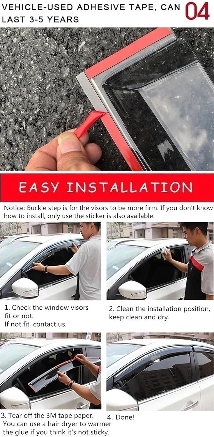 レインシールド に適合する レクサス ES XZ10 2018 2019 2020 2021 2022 2023 ウィンドウバイザー