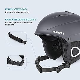 VANRORA Ski Helmet, Snowboard Helmet - Gray, S
