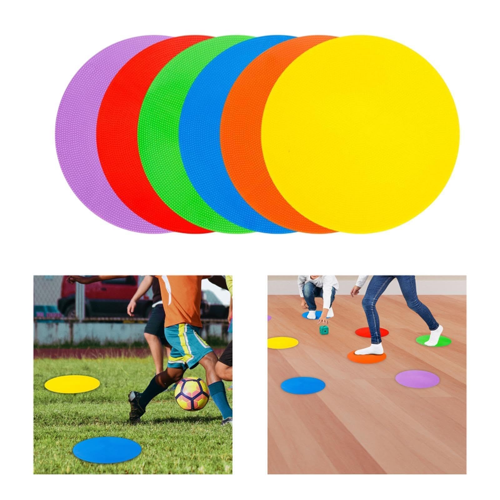 Topyond Discos De Entrenamiento De Fútbol Numerados (1-10) – Set De 10 Marcadores Planos Y Visibles Para Fútbol Y Tenis