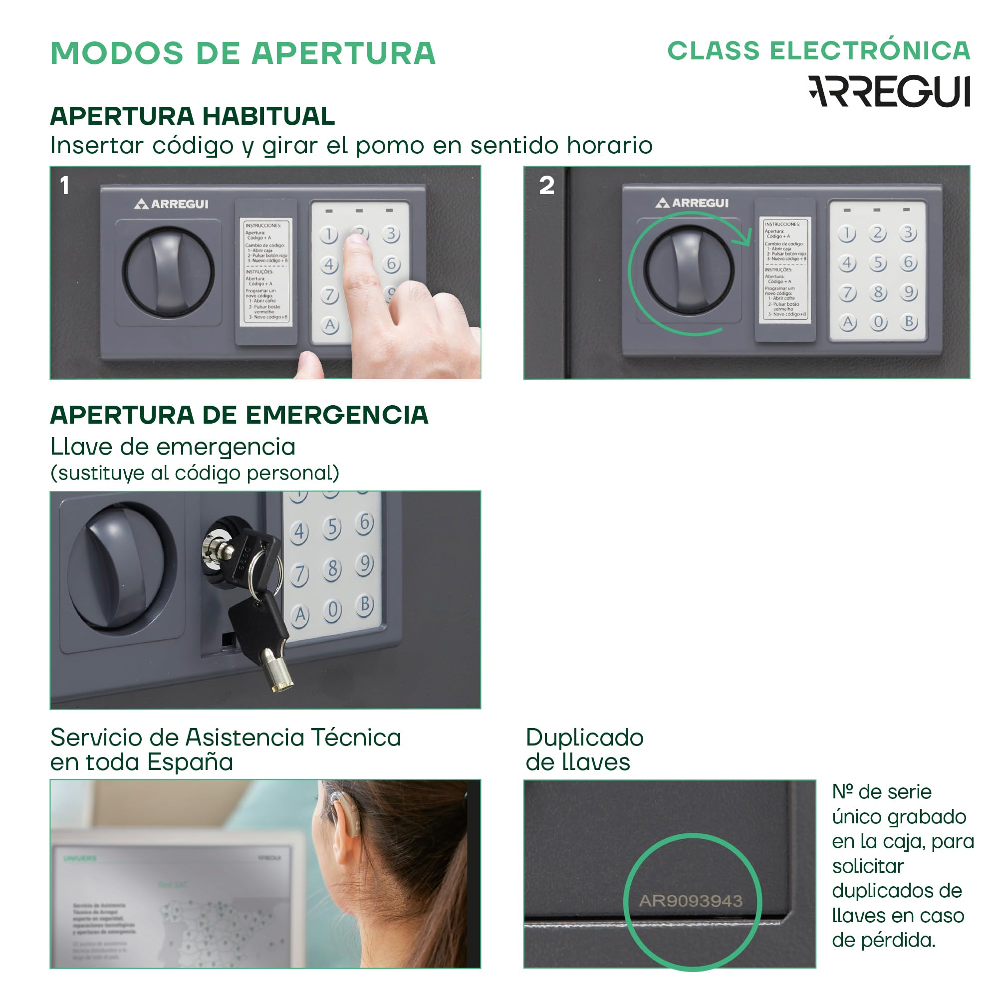 ARREGUI Class T25EB Caja Fuerte para el Hogar de Apertura con Codigo Programable | Caja de Seguridad para Casa | 25 x 35 x 25 cm | Caja Fuerte de Acero con Llave de Emergencia | 17 L